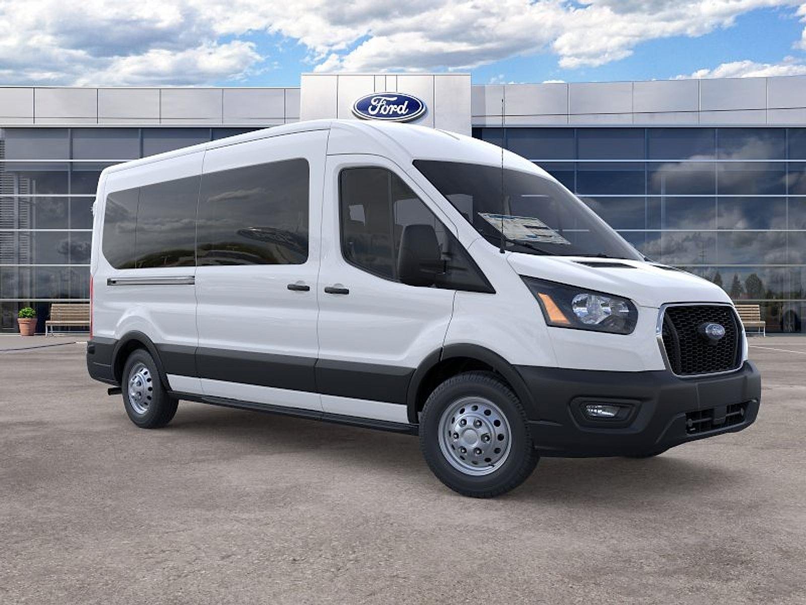 New 2025 Oxford White Ford Passenger Van XL image 8