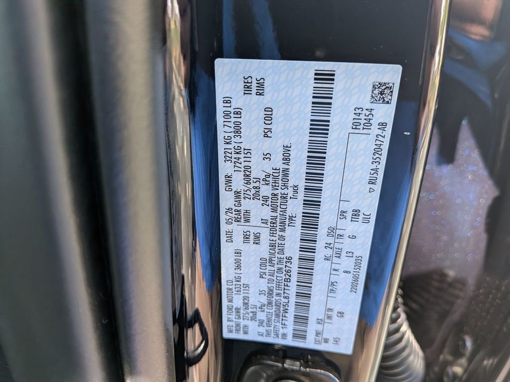 New 2026 Antimatter Blue Metallic Ford Lariat® image 31