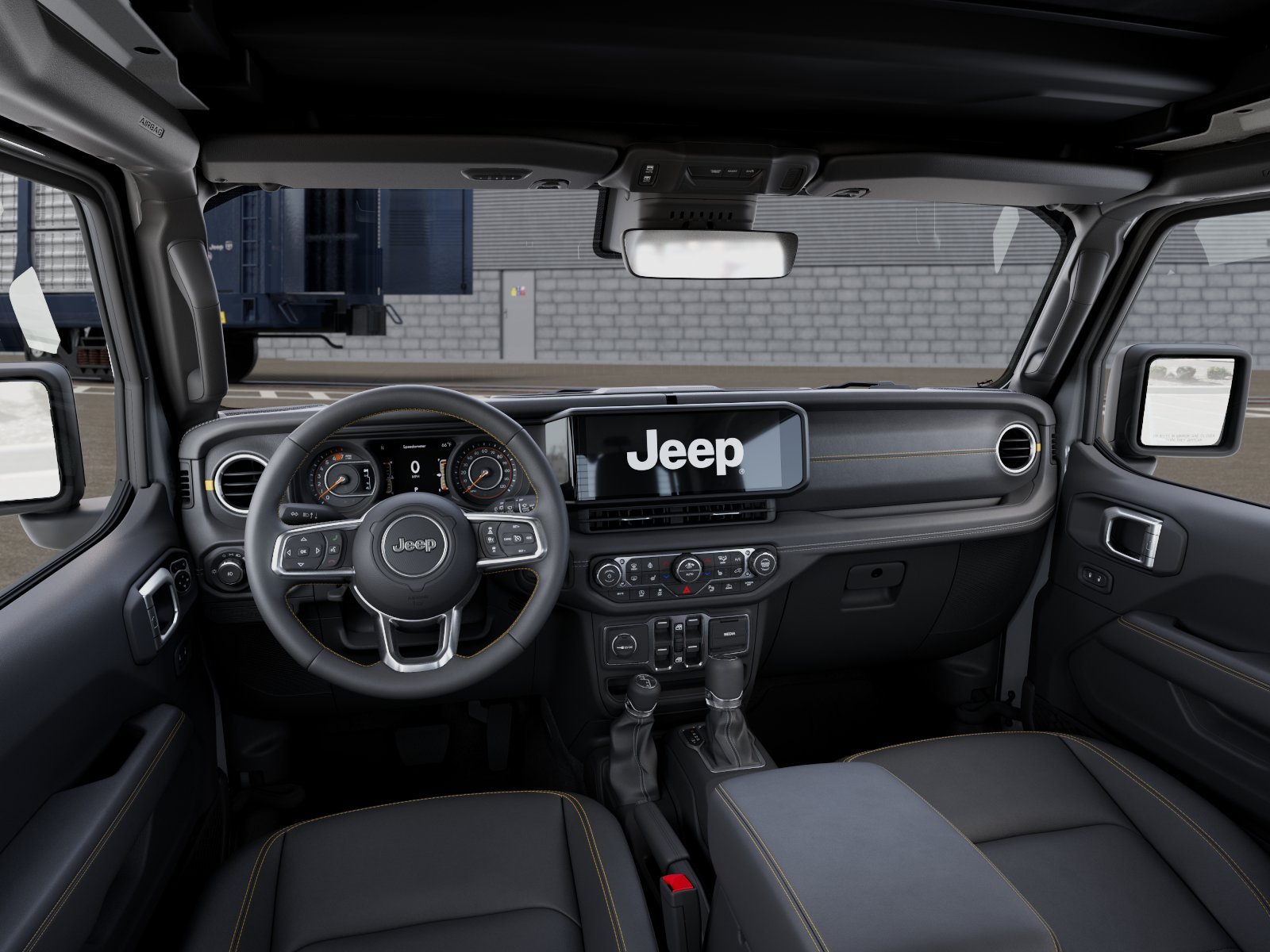 New 2026 Bright White Clear-Coat Exterior Paint Jeep Sahara image 14