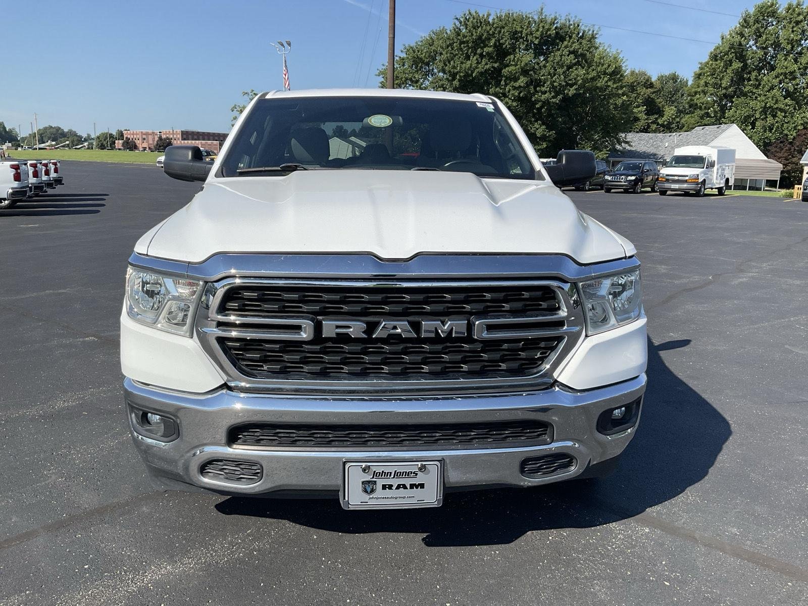Used 2022 Bright White Clearcoat Ram Lone Star image 2