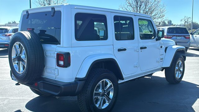 Used 2020 Bright White Clearcoat Jeep Sahara image 3
