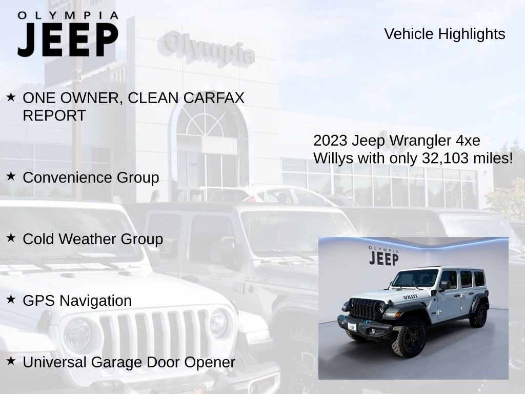 Used 2023 White Jeep Willys 4xe image 7