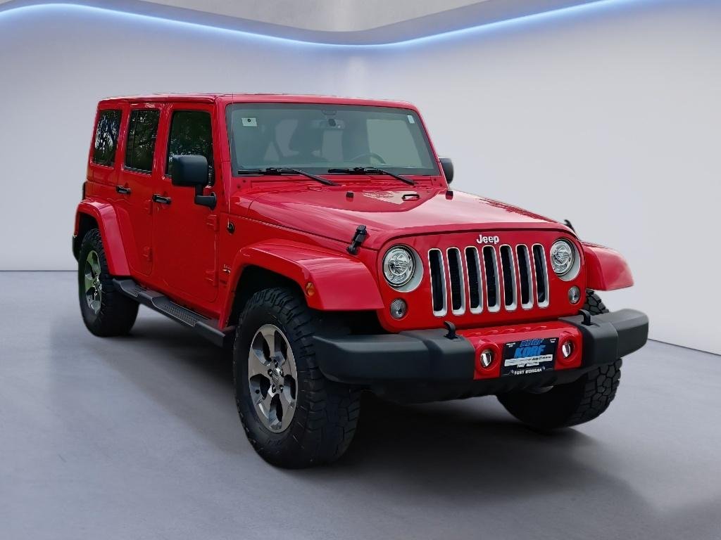 Used 2017 Firecracker Red Clearcoat Jeep Sahara image 7