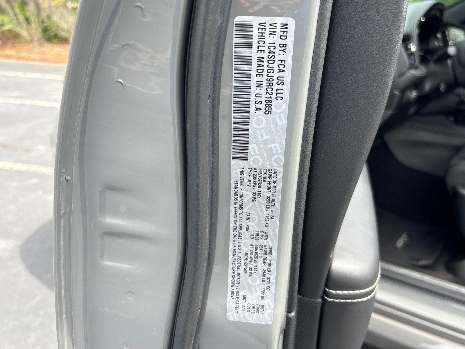 Used 2024 Destroyer Gray Clearcoat Dodge SRT 392 AlcHEMI image 12