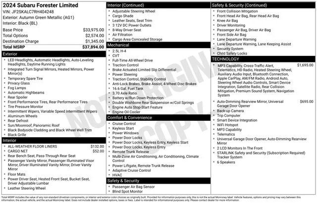 Used 2024 Brown Subaru Limited image 42