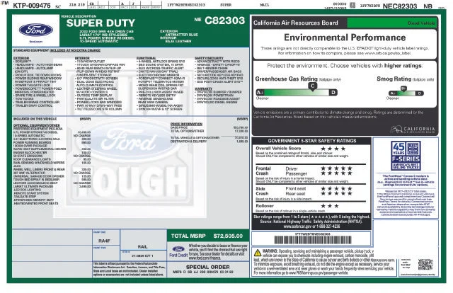 Used 2022 Blue Ford Lariat image 5