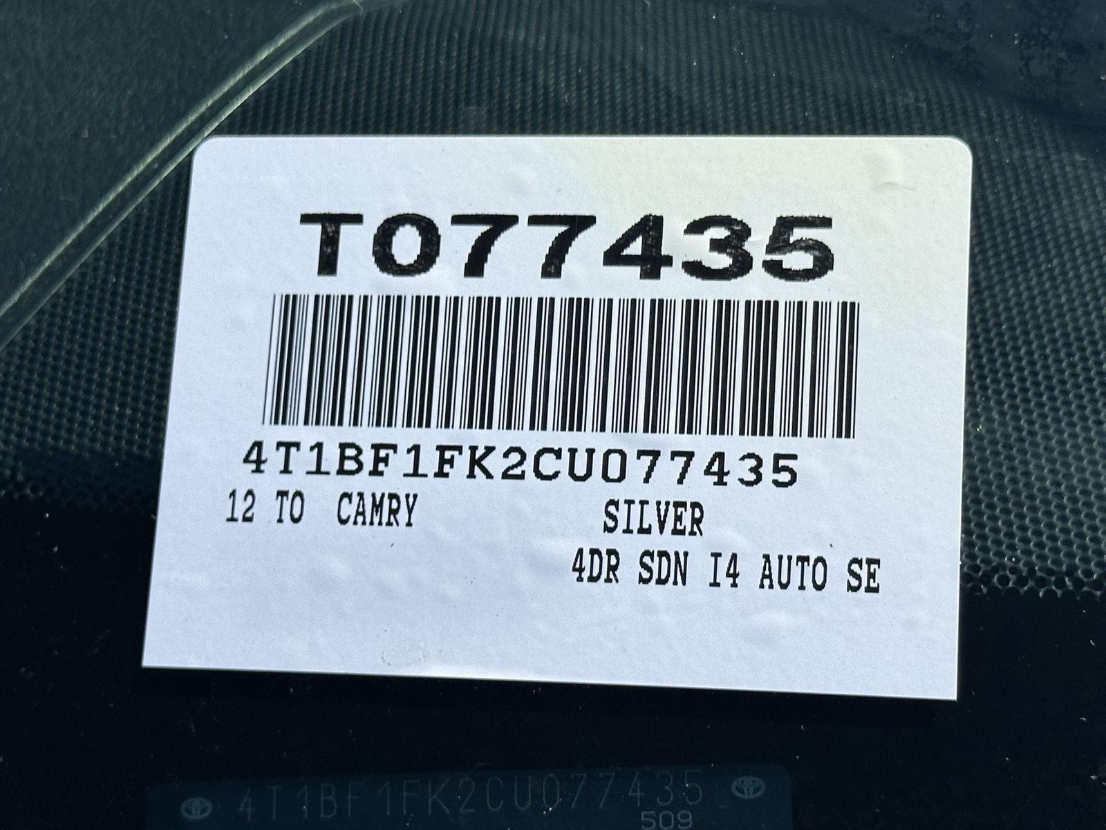 Used 2012 Classic Silver Metallic Toyota SE image 15