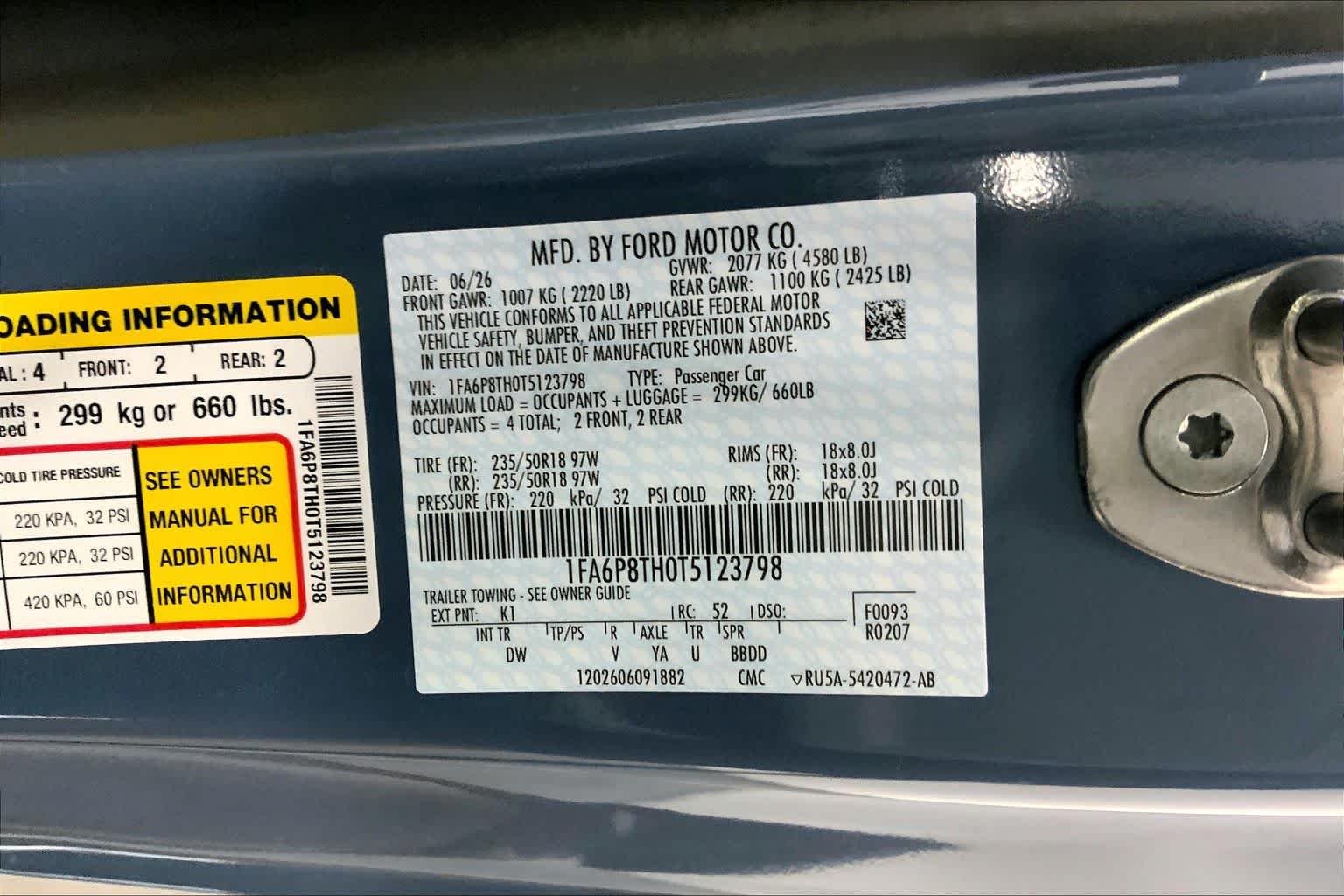 New 2026 Vapor Blue Metallic Ford EcoBoost® Fastback image 19