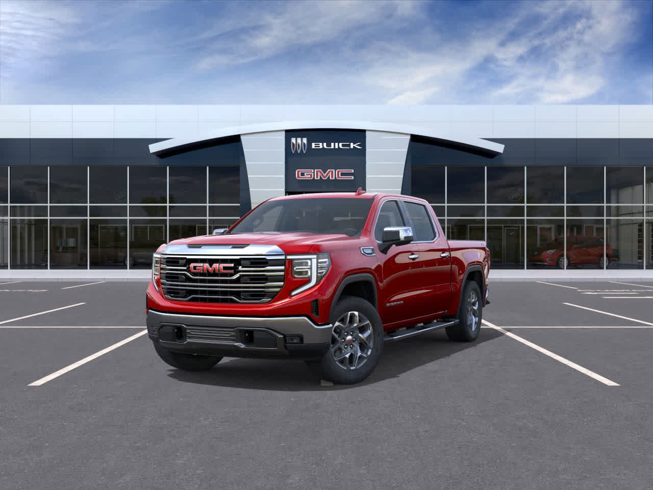 New 2026 Volcanic Red Tintcoat GMC SLT image 8