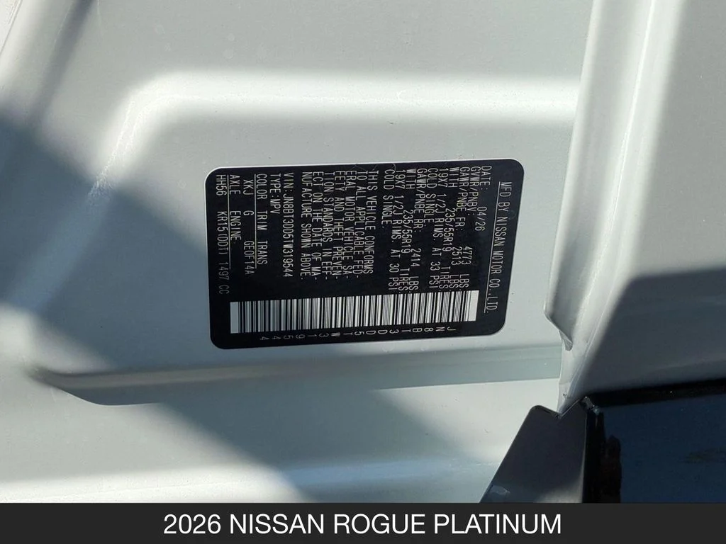 New 2026 White Nissan Platinum image 27