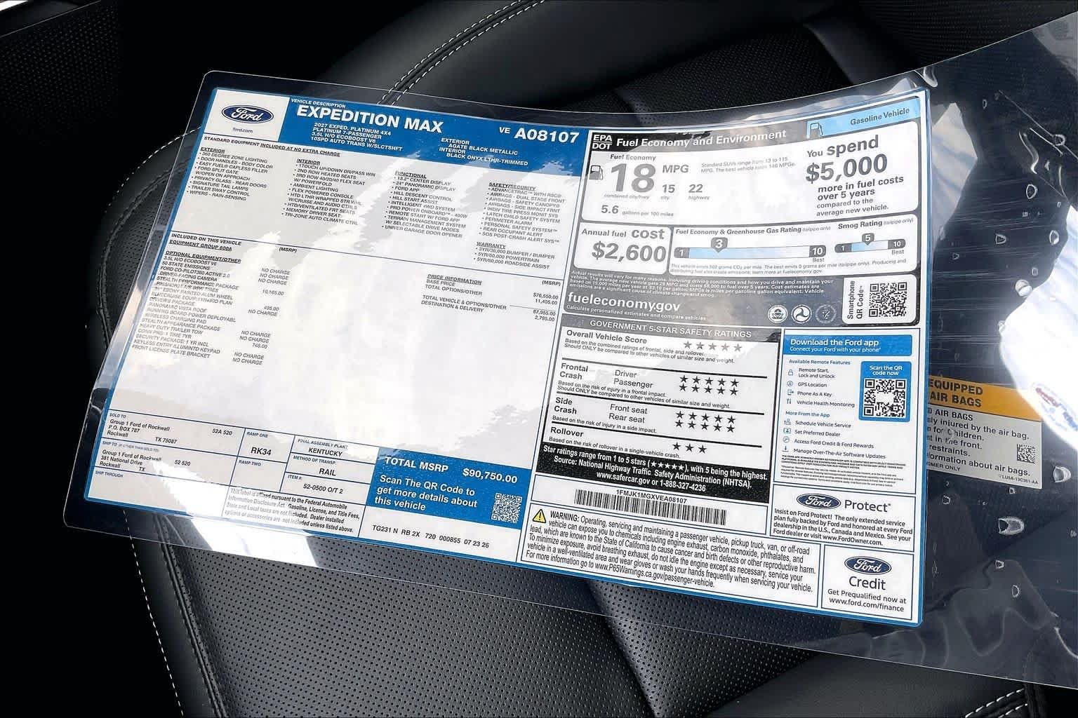 New 2027 Agate Black Metallic Ford MAX Platinum image 18