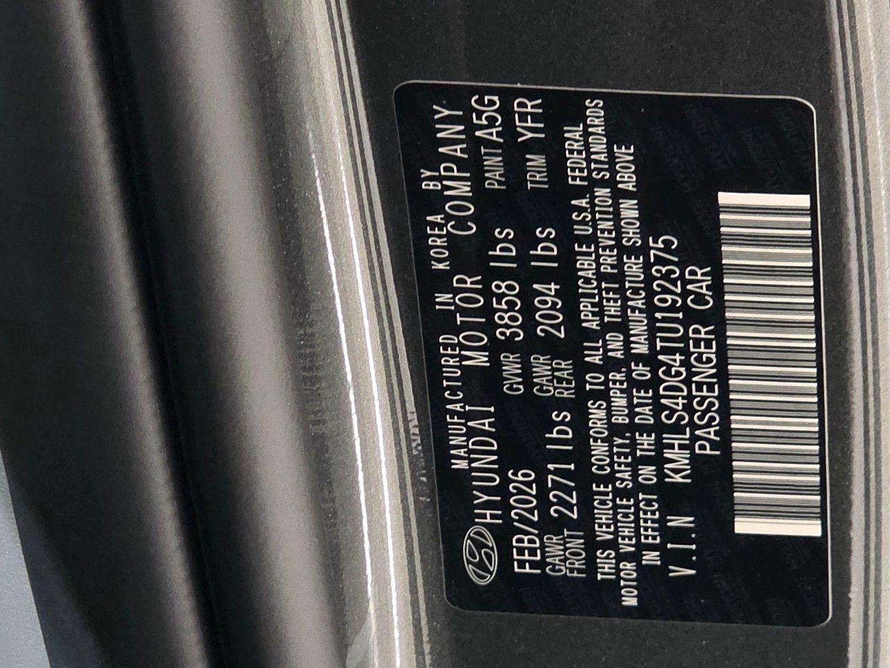 New 2026 Amazon Gray Hyundai SEL Sport image 34