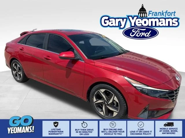 Used 2022 Scarlet Red Hyundai Limited image 1