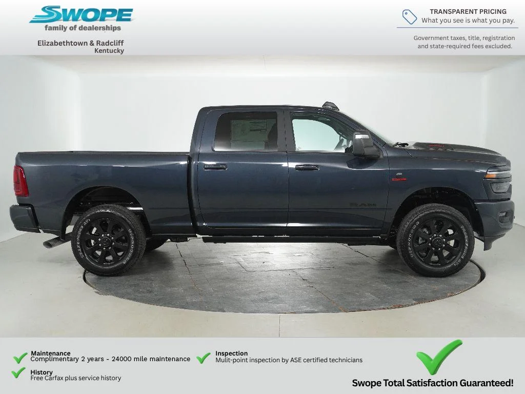 New 2026 Forged Blue Metallic Exterior Paint RAM Laramie image 2