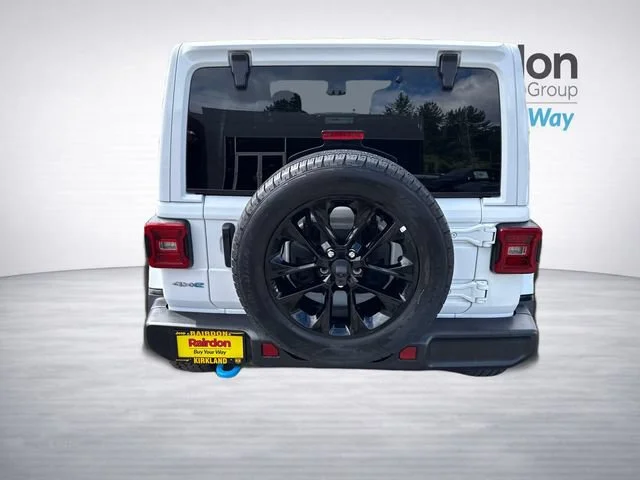 Used 2024 Bright White Clearcoat Jeep Sahara 4xe image 6