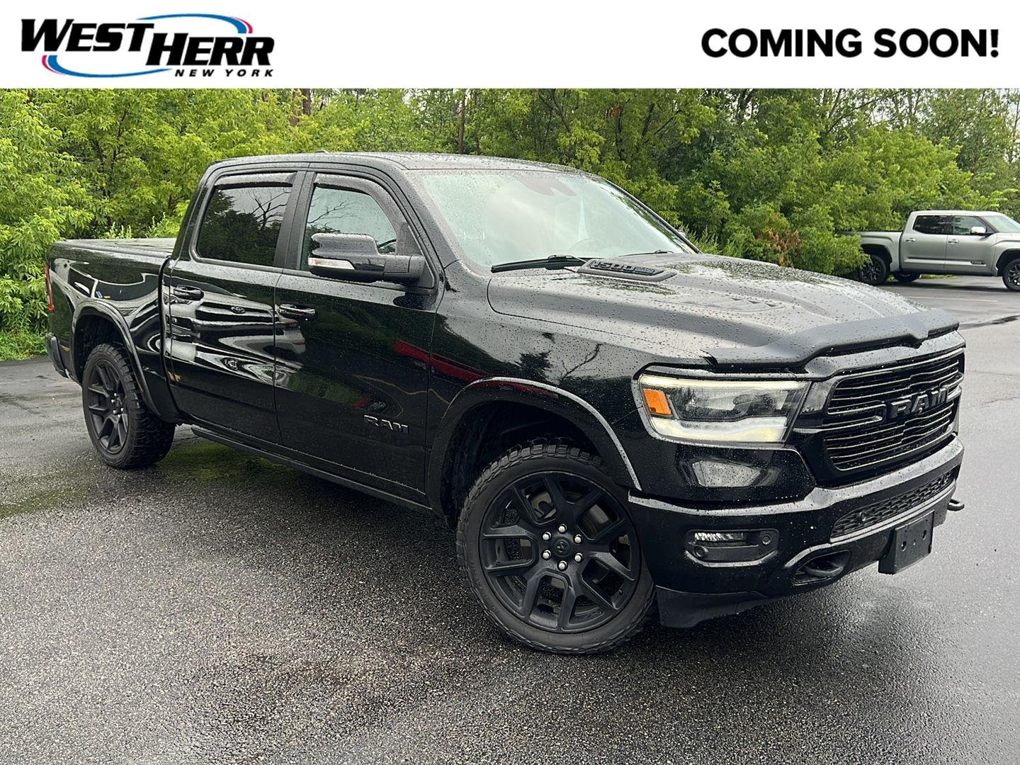 Used 2021 Diamond Black Crystal Pearlcoat Ram Laramie image 1