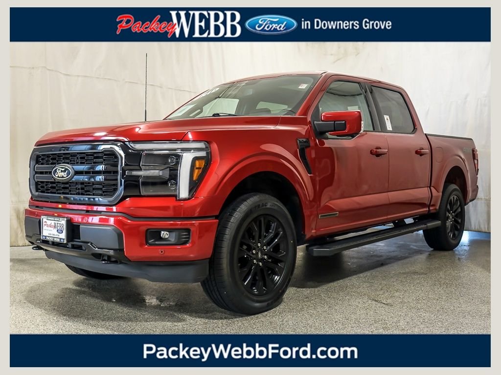Certified Used 2025 Red Metallic Ford Lariat image 1