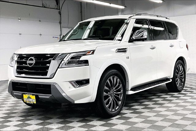 Used 2021 Aspen White Tricoat Nissan Platinum image 13
