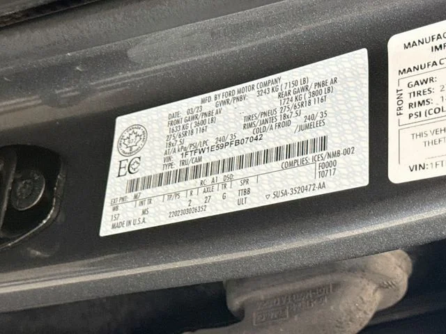 Used 2023 Carbonized Gray Metallic Ford XLT image 30