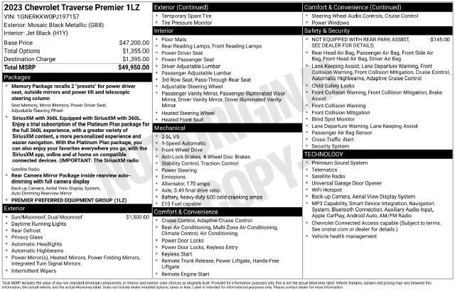 Used 2023 Black Chevrolet Premier image 7