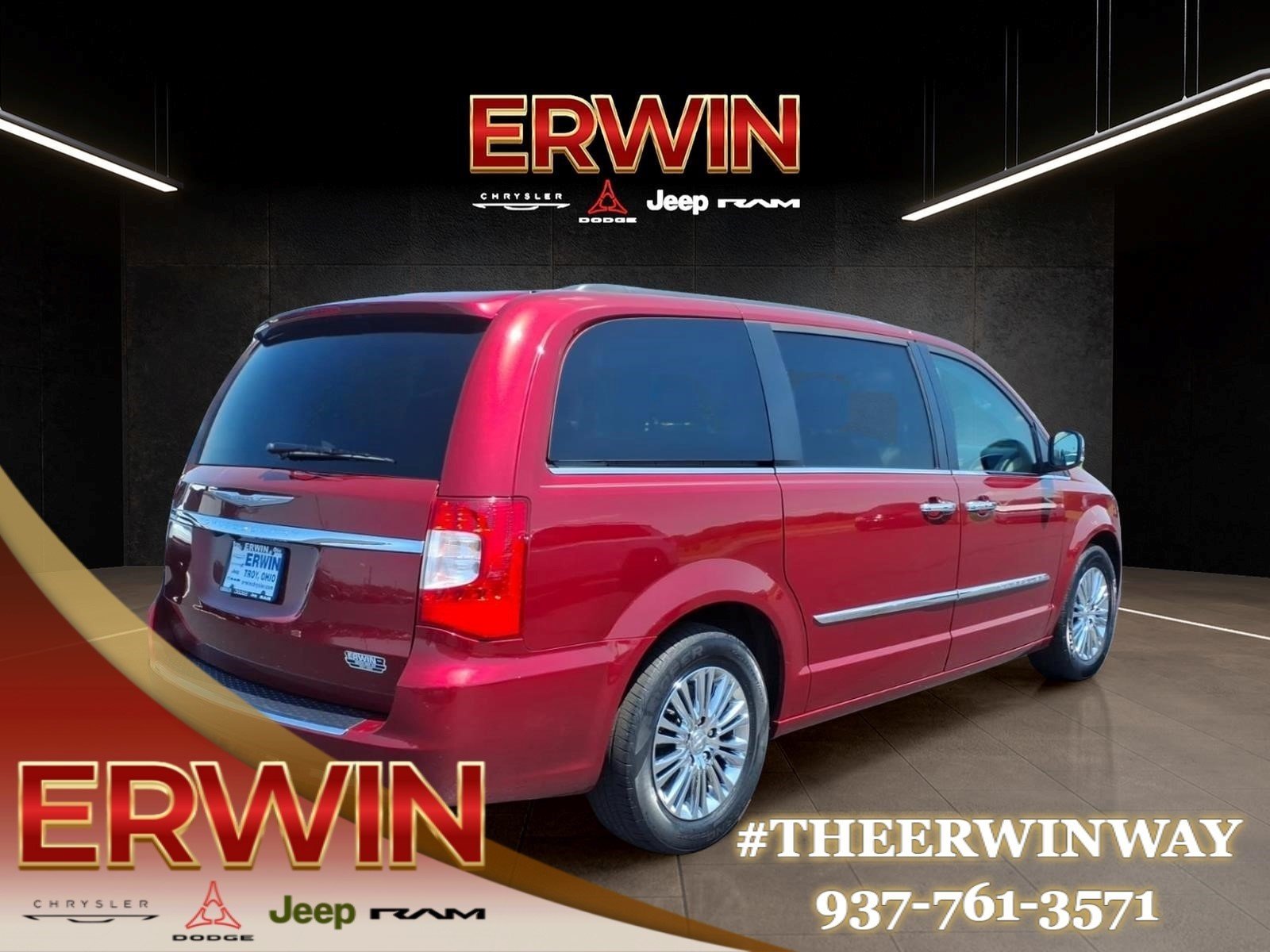 Used 2014 Deep Cherry Red Crystal Pearl Coat Chrysler Touring-L image 7