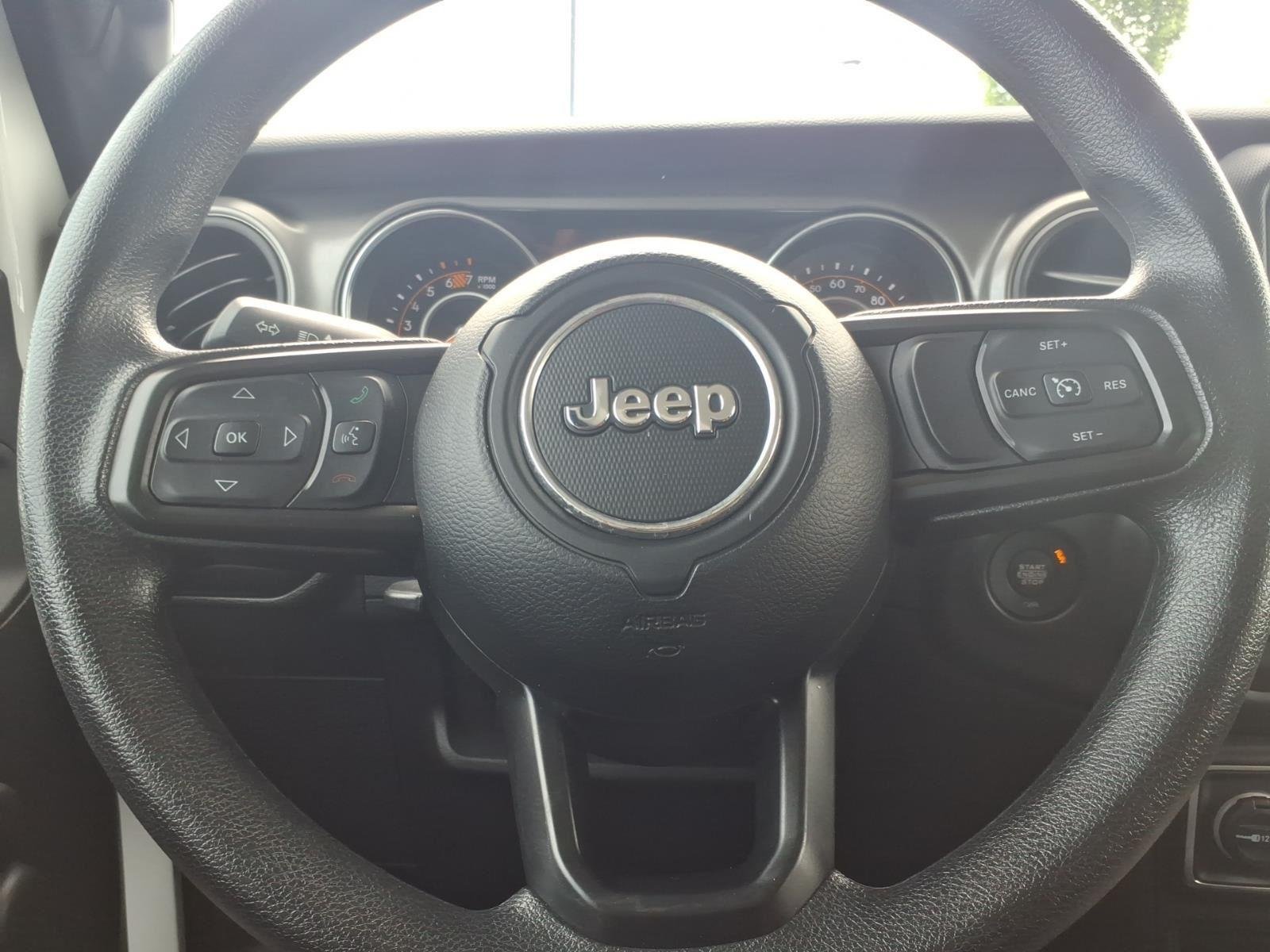 Used 2021 Bright White Clearcoat Jeep Unlimited Willys Sport image 25
