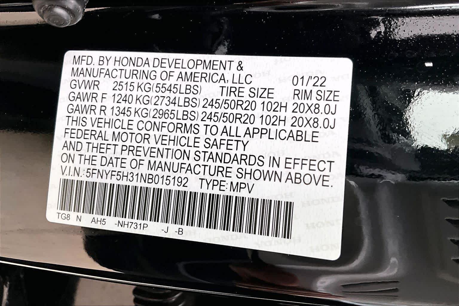 Used 2022 Crystal Black Pearl Honda Sport image 35