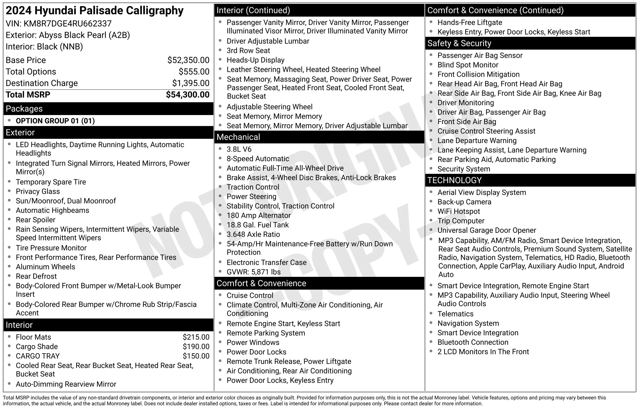 Used 2024 Abyss Black Hyundai Calligraphy image 16
