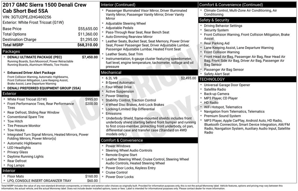 Used 2017 White GMC Denali image 7