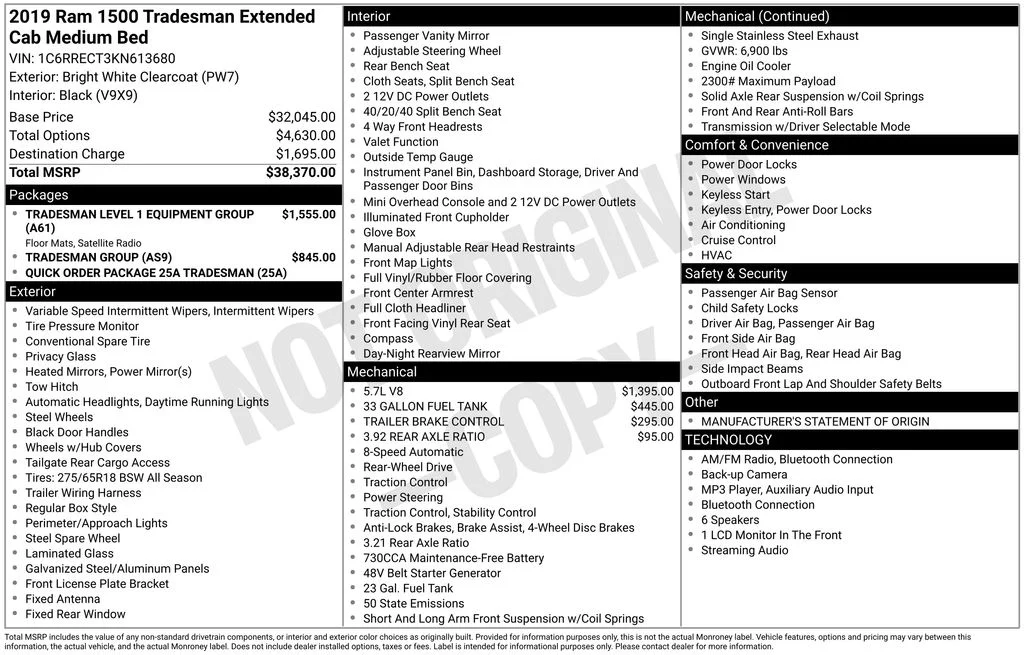 Used 2019 White Ram Tradesman image 38