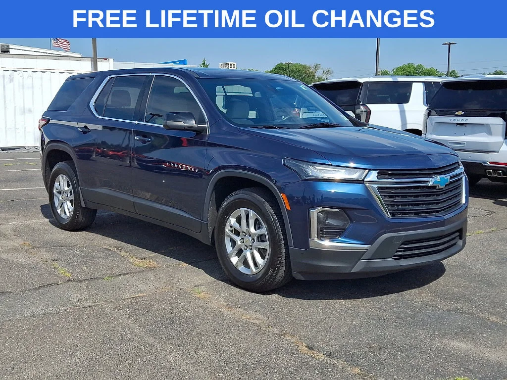 Used 2022 Northsky Blue Metallic Chevrolet LS image 1