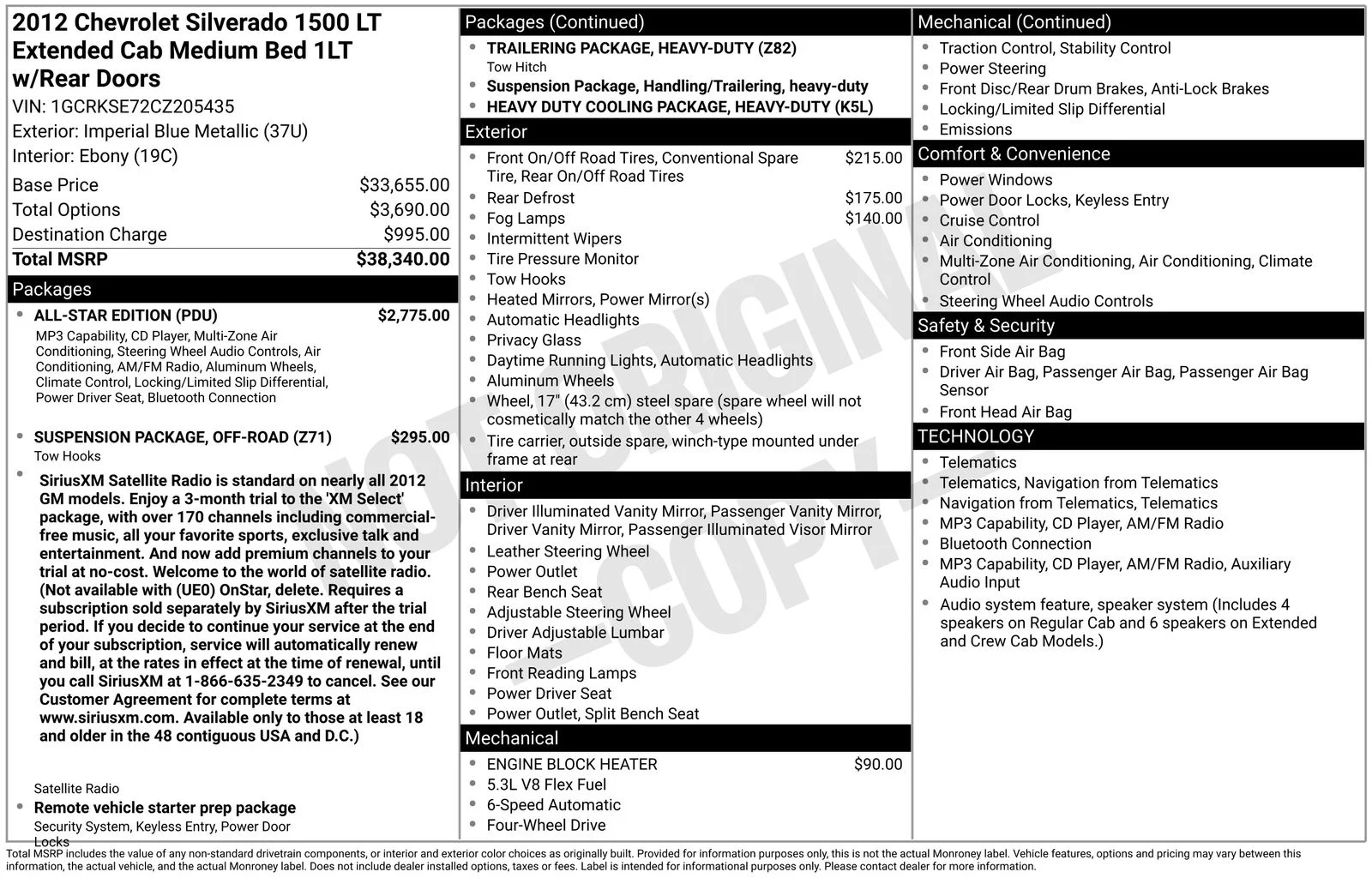 Used 2012 Blue Chevrolet LT image 10
