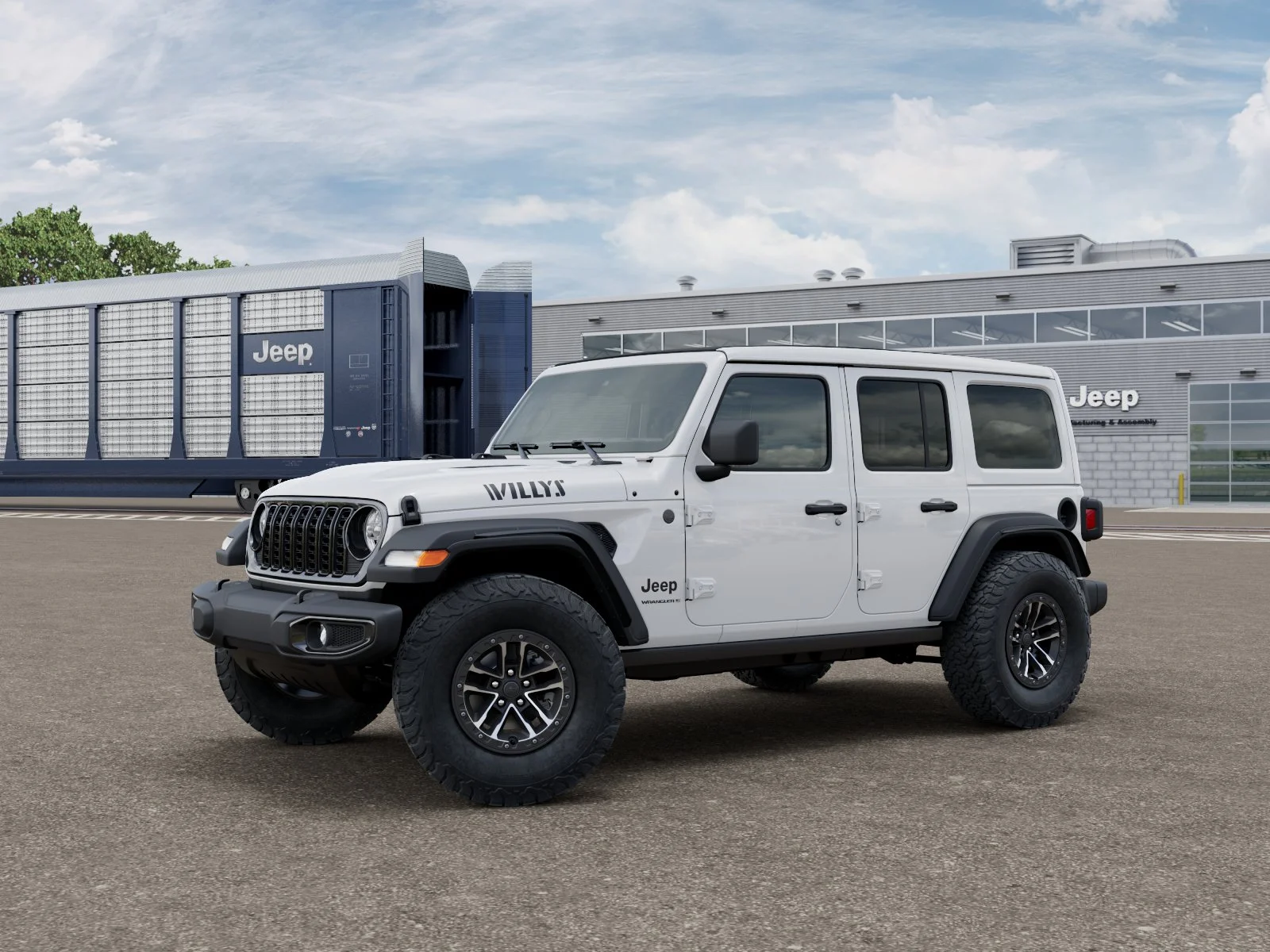 New 2026 Bright White Clearcoat Jeep Willys image 1