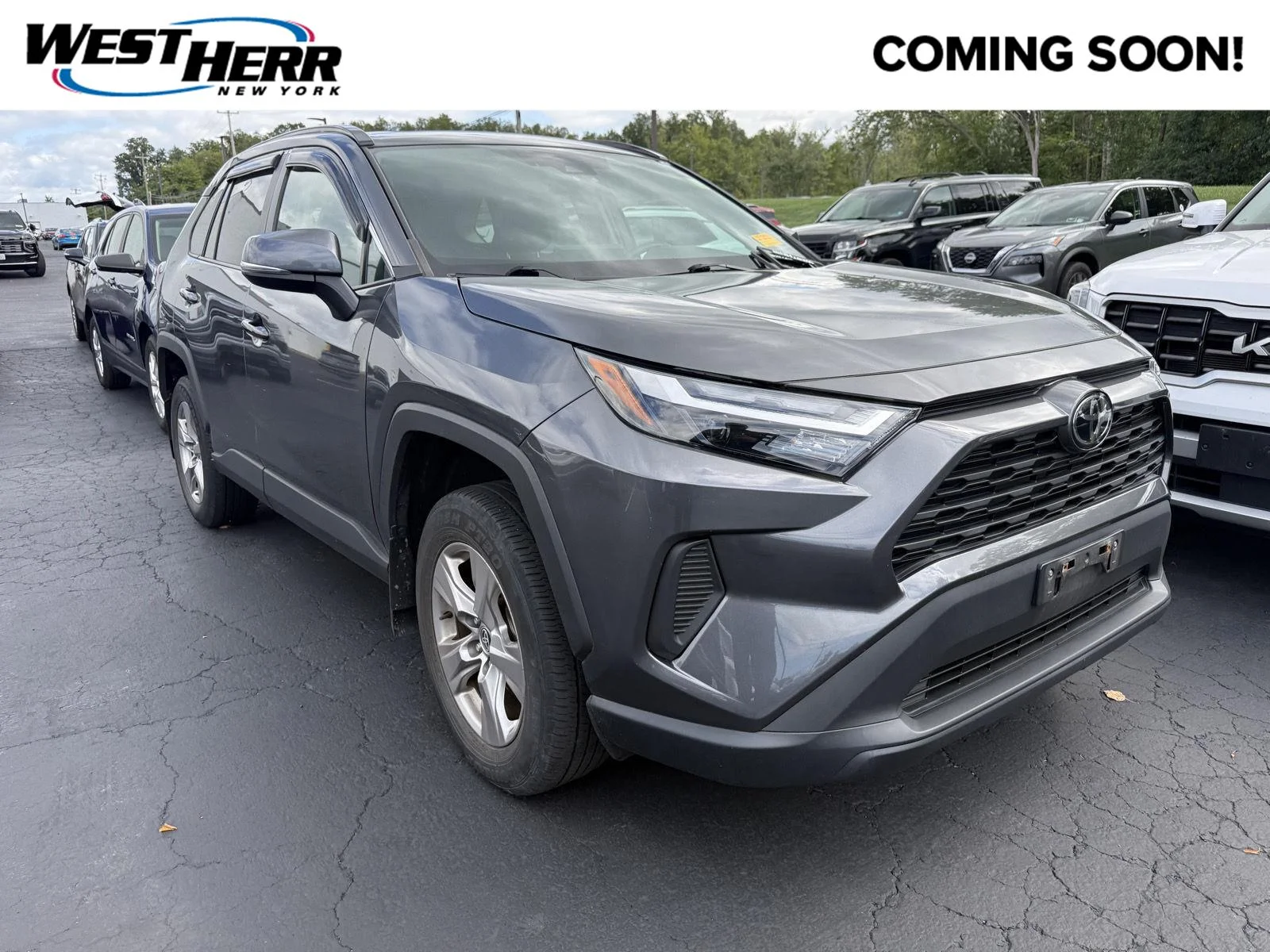 Used 2022 Magnetic Gray Metallic Toyota XLE image 1
