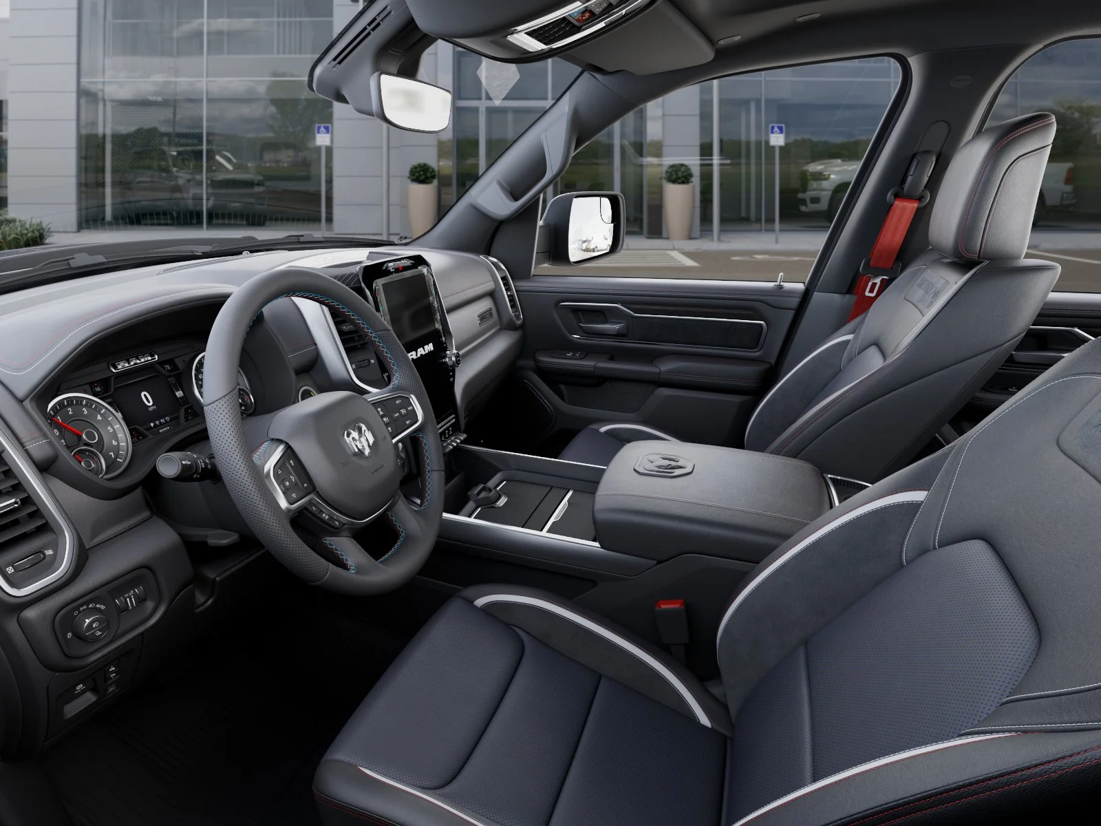 New 2026 Bright White Clear-Coat Exterior Paint RAM Laramie image 55