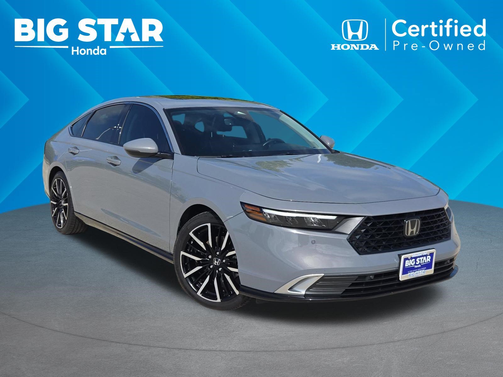 Certified Used 2025 Urban Gray Pearl Honda HYBRID TOURING image 1