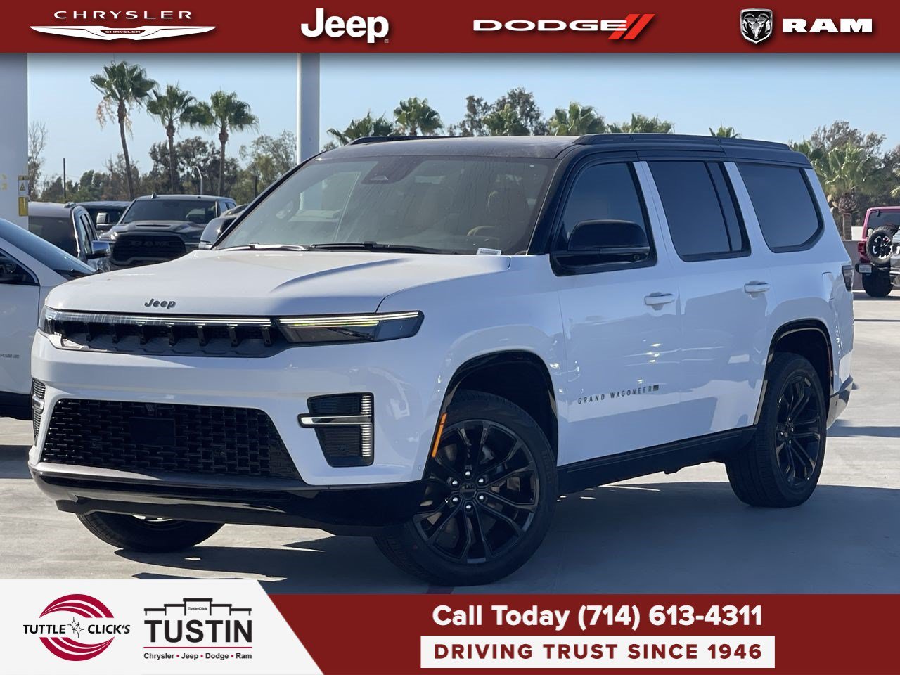 New 2026 Bright White Clear-Coat Exterior Paint Jeep Summit Reserve image 1