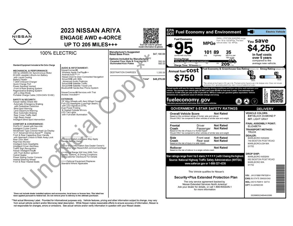 Used 2023 Black Nissan ENGAGE e-4ORCE image 17