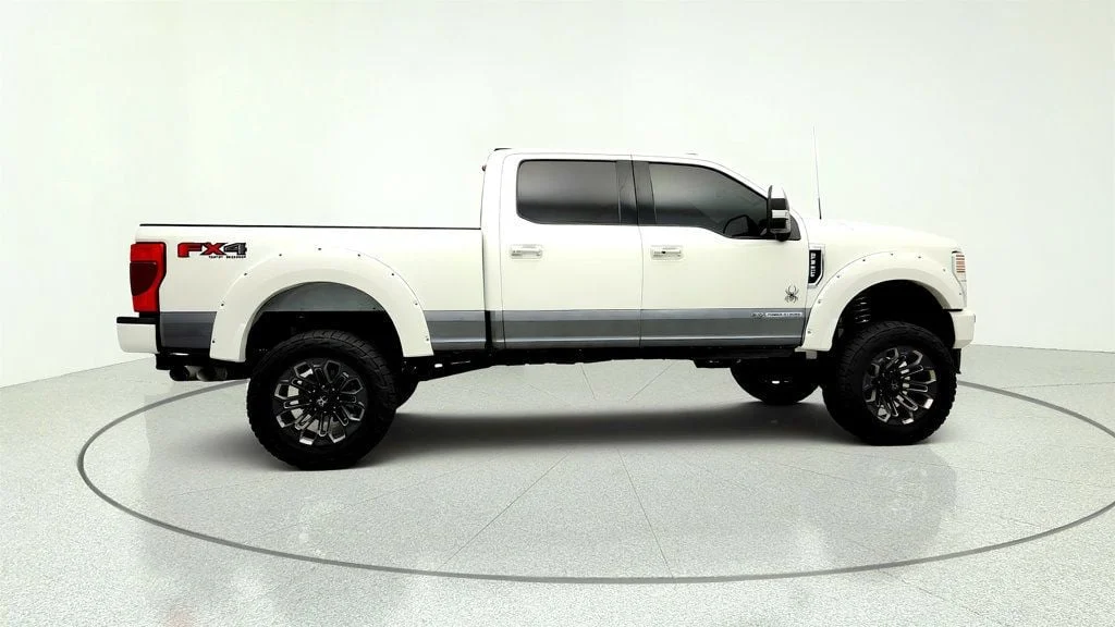 Used 2022 Star White Metallic Tri-Coat Ford Black Widow LARIAT 4WD Crew Cab 6.75