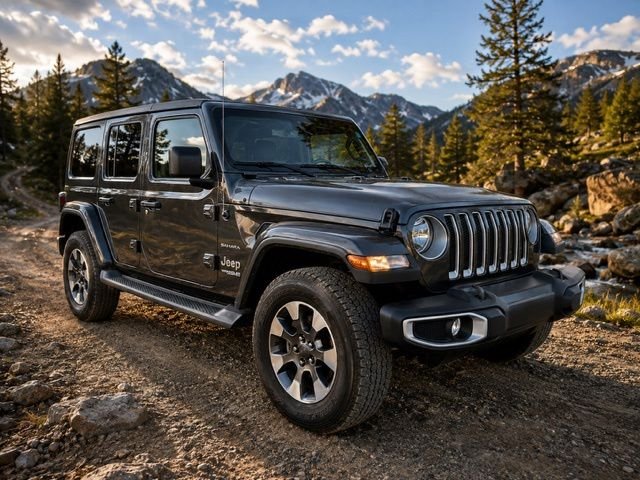 Used 2022 Crystal Metallic Jeep Unlimited Sahara image 1