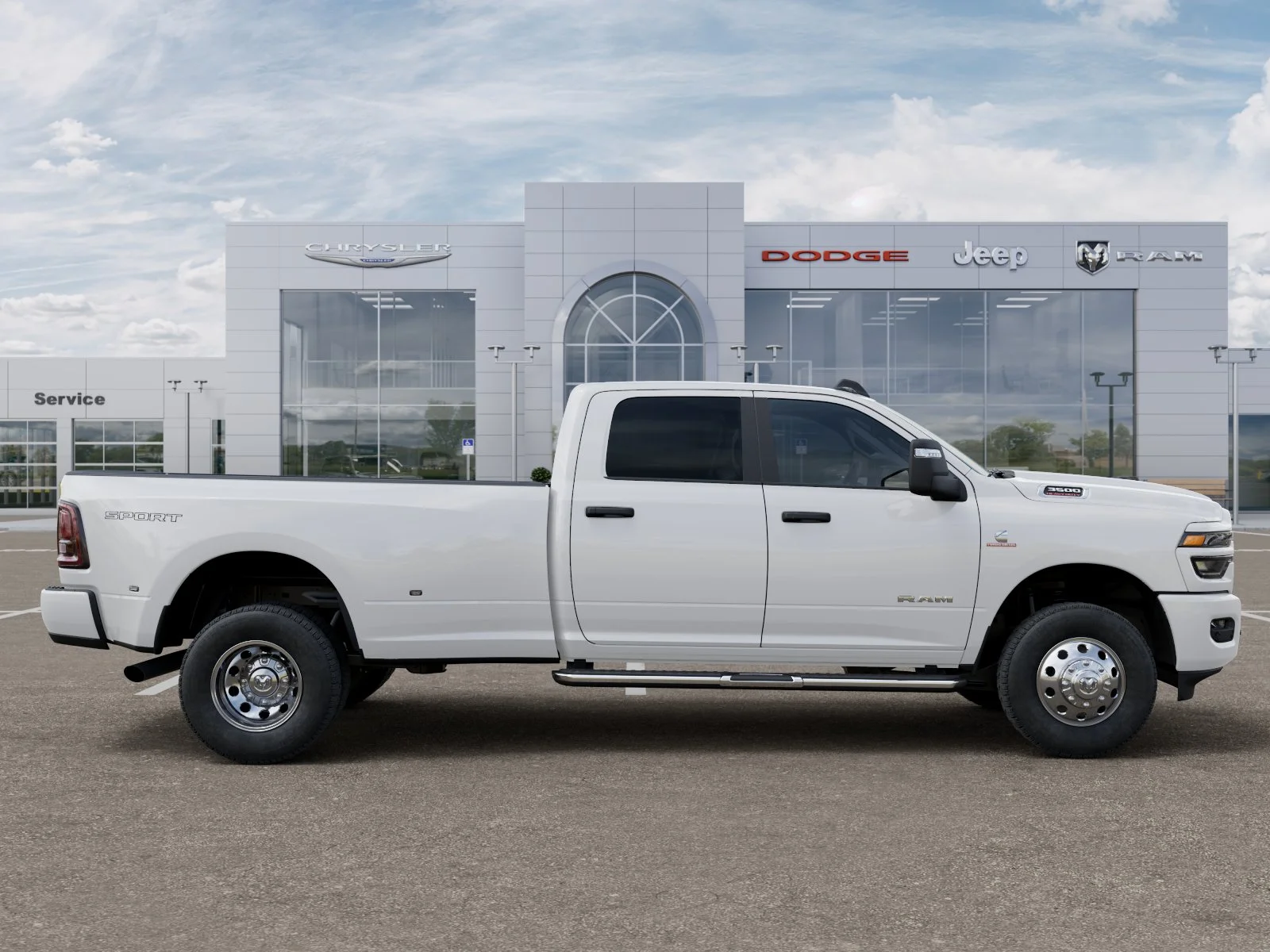 New 2026 Bright White Clear-Coat Exterior Paint RAM Big Horn image 47