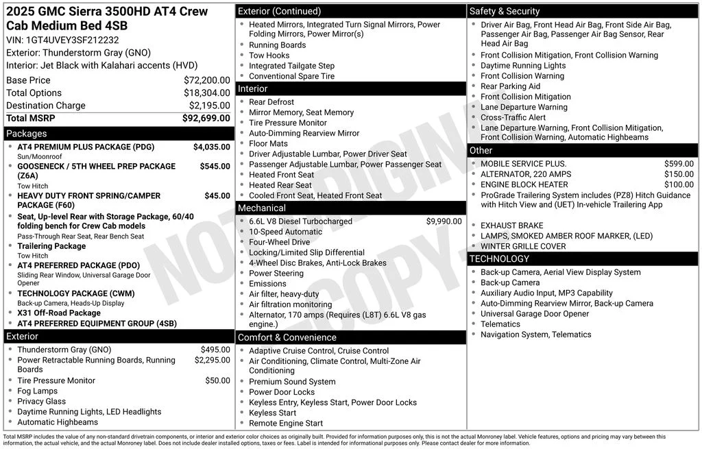 Used 2025 Gray GMC AT4 image 9