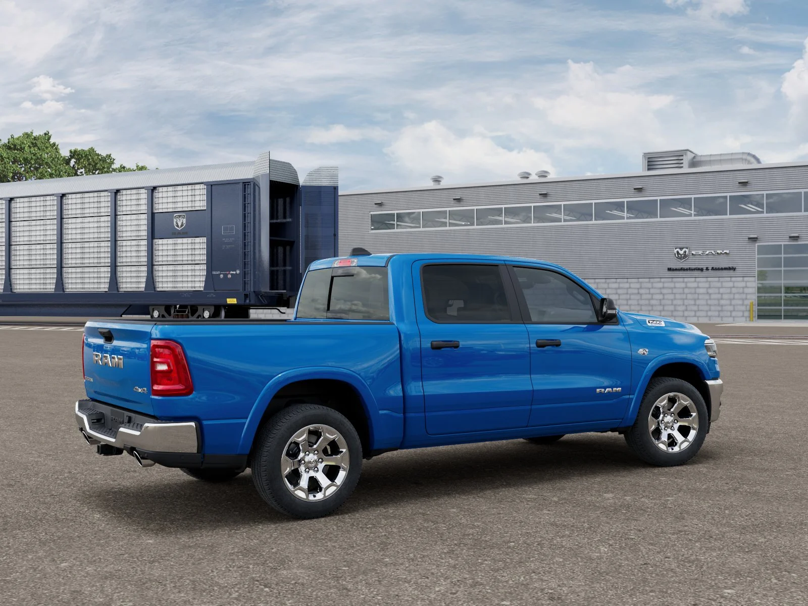 New 2026 Hydro Blue Pearl-Coat Exterior Paint RAM Big Horn/Lone Star image 5