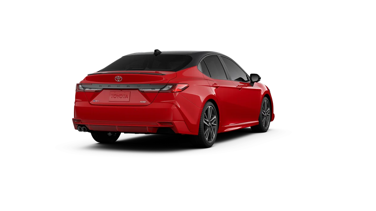New 2026 Supersonic Red with Midnight Black Metallic roof Toyota XSE image 31