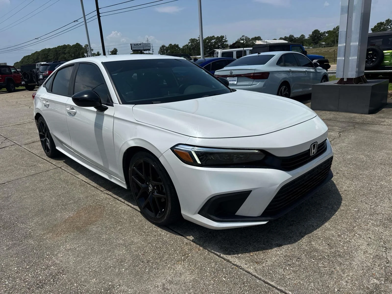 Used 2024 White Honda Sport CVT image 1