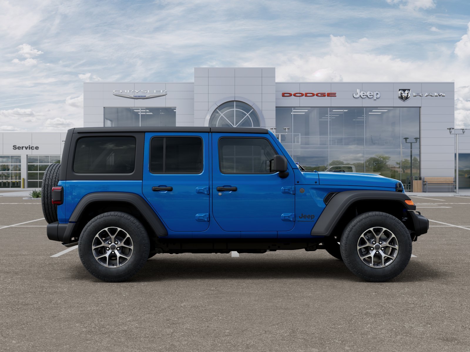 New 2026 Hydro Blue Pearl-Coat Exterior Paint Jeep Sport S image 39