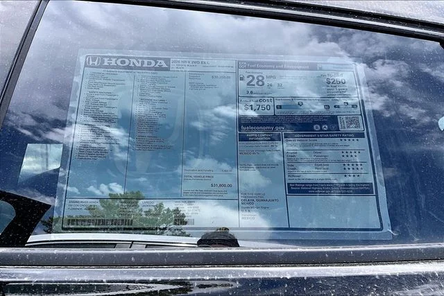 New 2026 Honda HR-V EX-L 4D Sport Utility