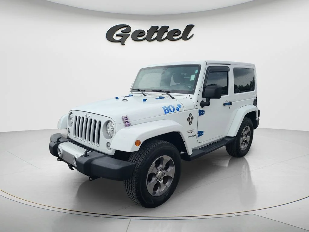 Used 2018 White Jeep Sahara 4x4 image 1
