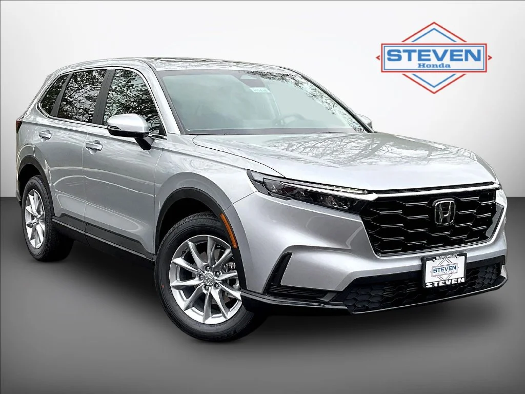 New 2027 Solar Silver Metallic Honda EX AWD image 1