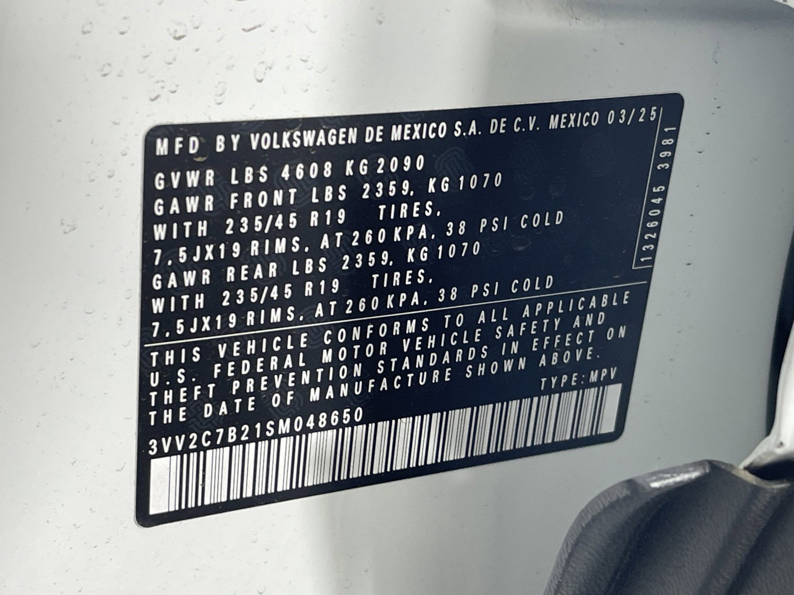 2025 Volkswagen Taos SE Black - Photo 37